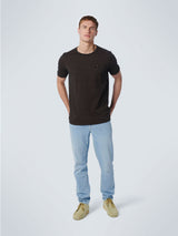 T-Shirt Crewneck 2 Coloured Jacquard | Black