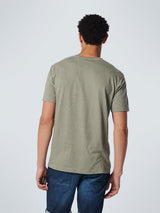 T-Shirt Crewneck 2 Coloured Stripes | Smoke Green