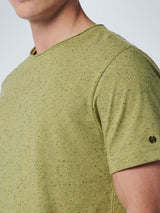 T-Shirt Crewneck Multi Coloured Melange | Light Green