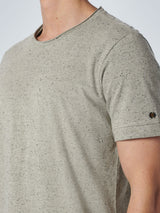 T-Shirt Crewneck Multi Coloured Melange | Smoke Green
