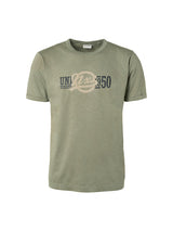 T-Shirt Crewneck Print Garment Dyed | Smoke Green