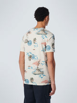 T-Shirt Crewneck Allover Printed Garment Dyed | Kit