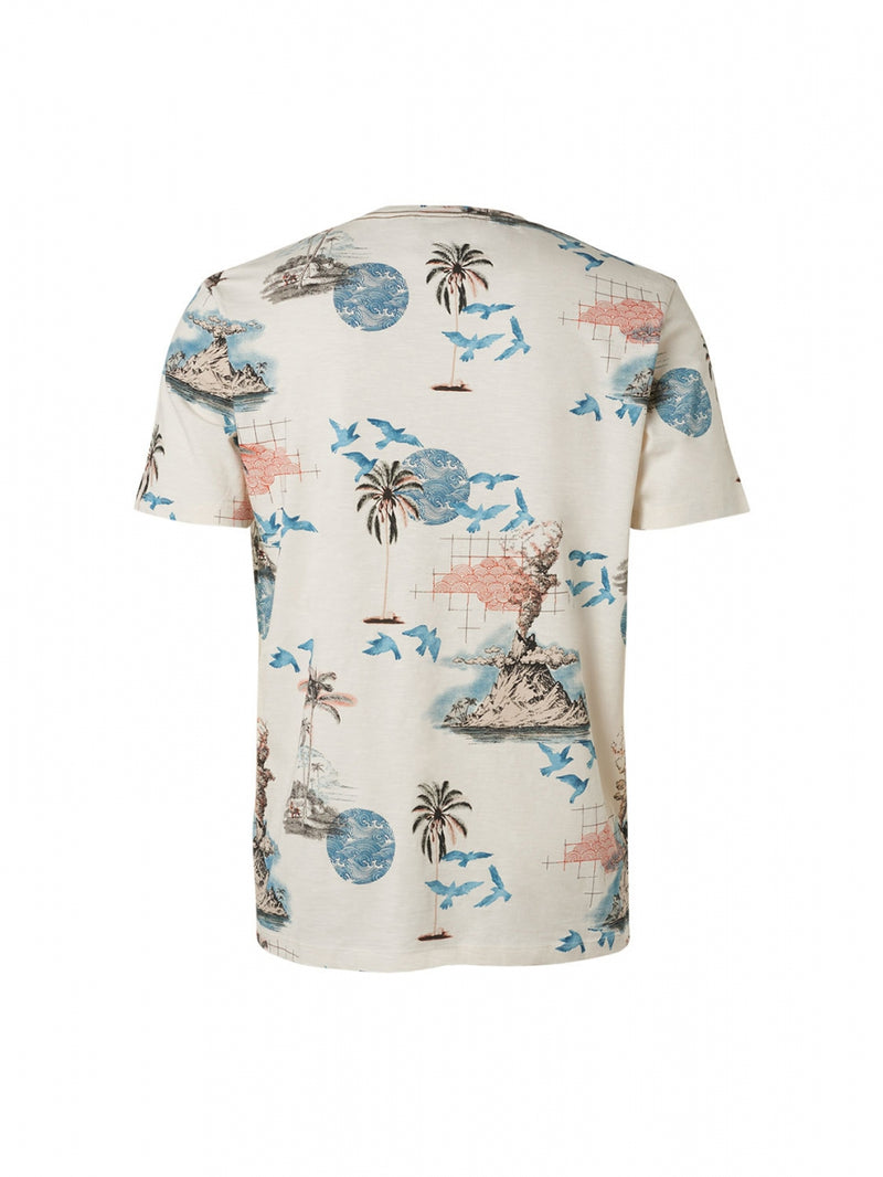 T-Shirt Crewneck Allover Printed Garment Dyed | Kit