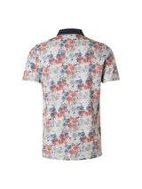 Polo Pique Allover Printed Stretch | Papaya