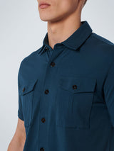 Shirt Short Sleeve jersey Stretch | Carbon Blue