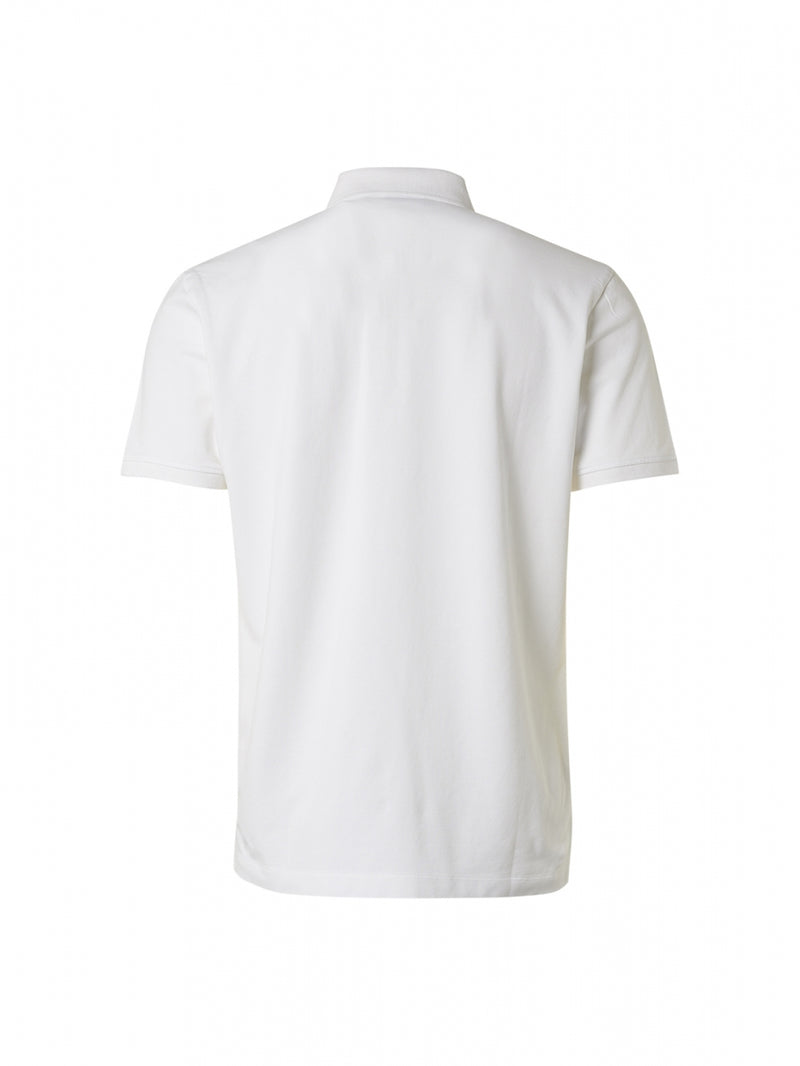 Polo Pique Garment Dyed | White