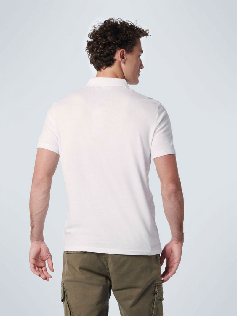 Polo Solid With Linen | White