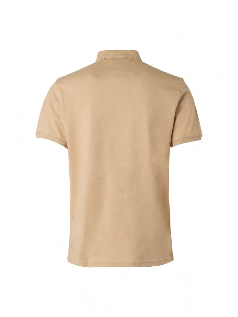 Polo Solid With Linen | Sand