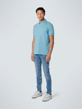 Polo Solid With Linen | Light Aqua