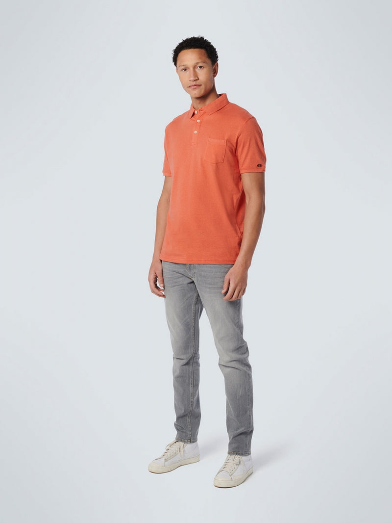 Polo Solid With Linen | Papaya