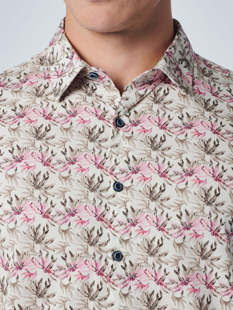 Shirt Stretch Allover Printed | Mauve