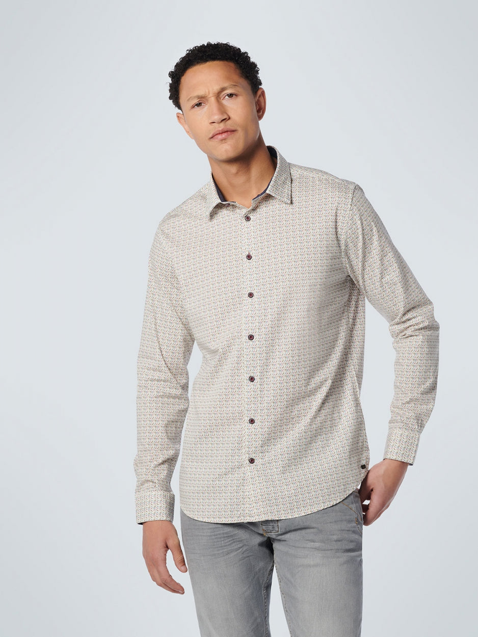 Shirt Allover Printed Stretch | Mauve