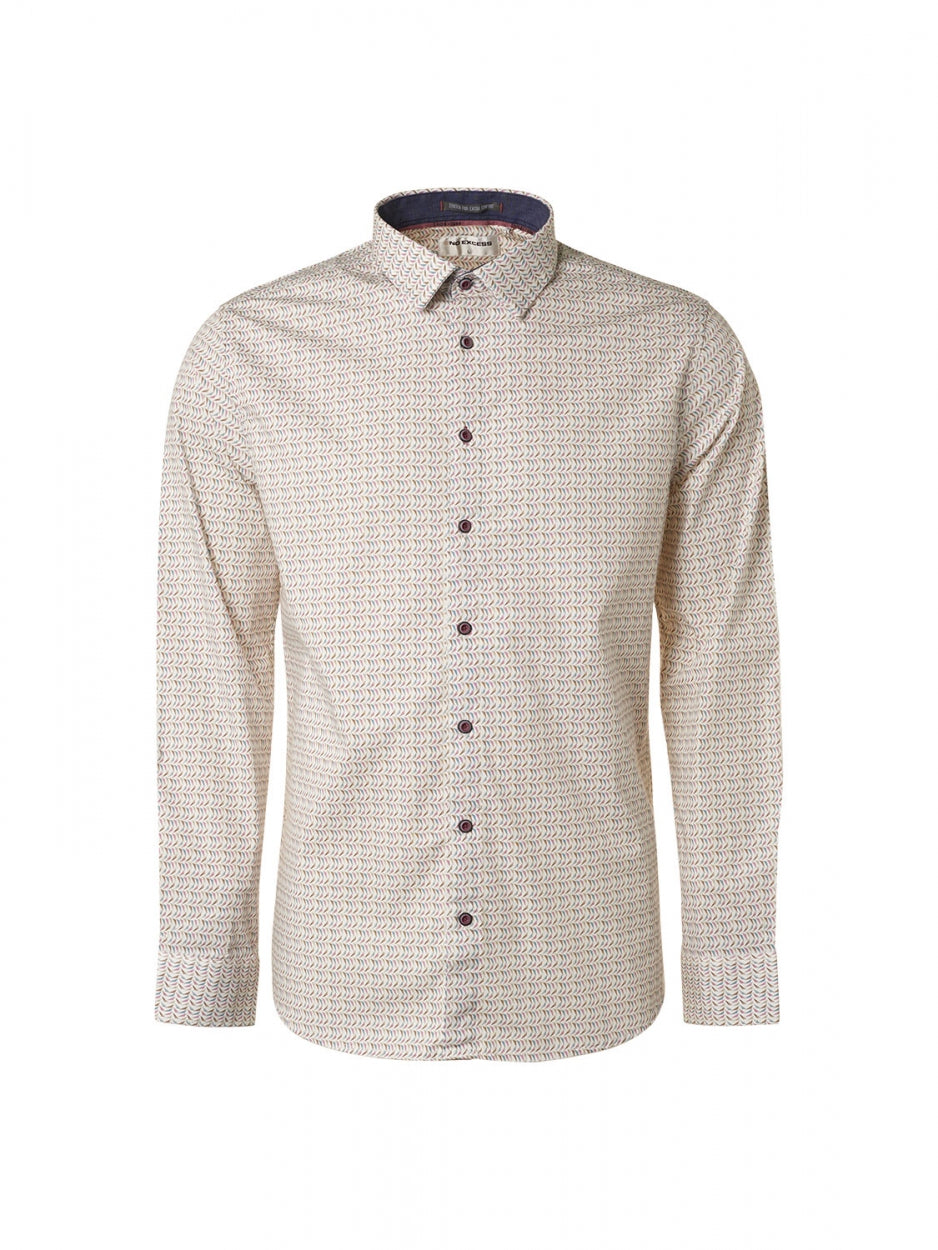 Shirt Allover Printed Stretch | Mauve