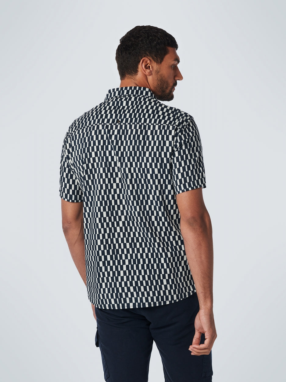 Shirt Short Sleeve Resort Collar Allover Printed | Night