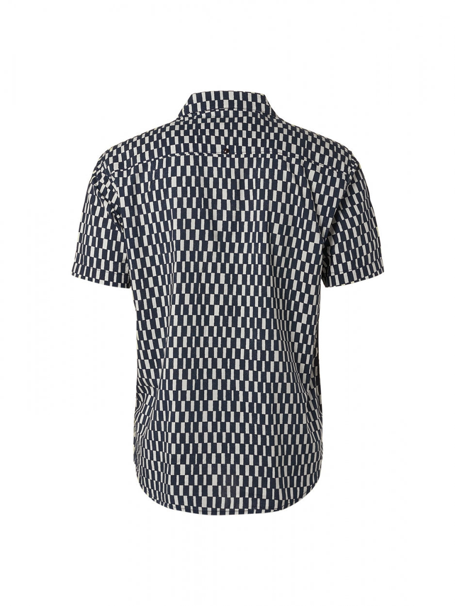 Shirt Short Sleeve Resort Collar Allover Printed | Night
