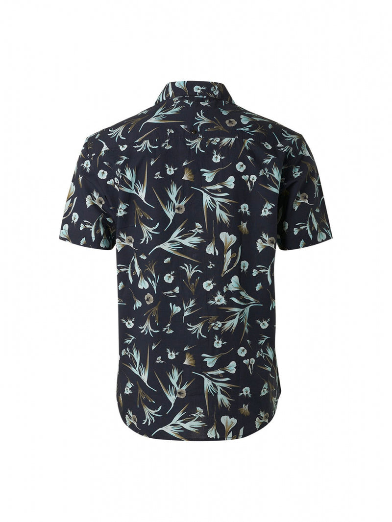 Shirt Short Sleeve Resort Collar Allover Printed | Night