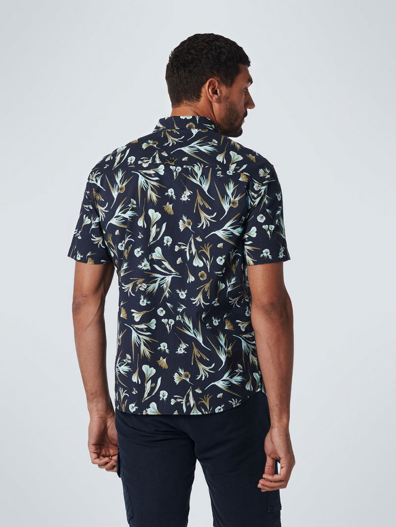 Shirt Short Sleeve Allover Printed | Night