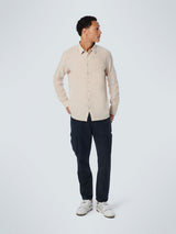 Shirt 2 Colour Melange With Linen | Sand