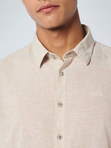 Shirt 2 Colour Melange With Linen | Sand
