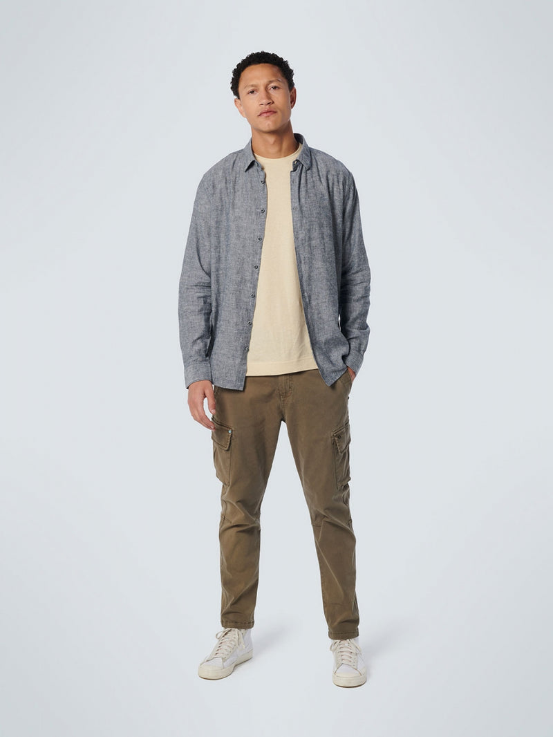Shirt 2 Colour Melange With Linen | Night