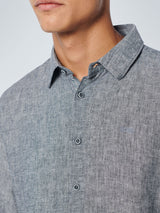 Shirt 2 Colour Melange With Linen | Night