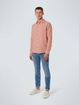 Shirt 2 Colour Melange With Linen | Papaya