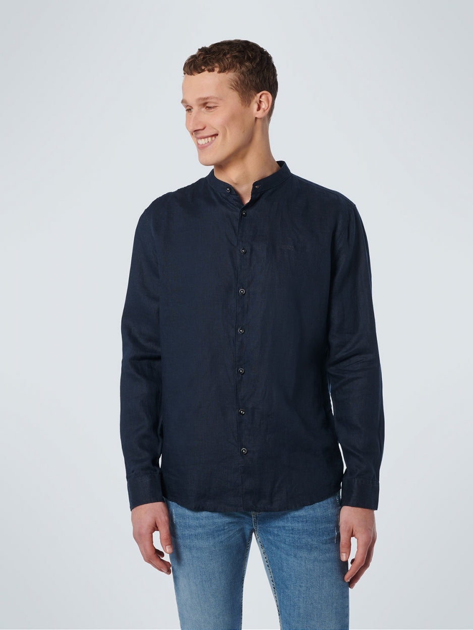 Shirt Granddad Linen Solid | Night