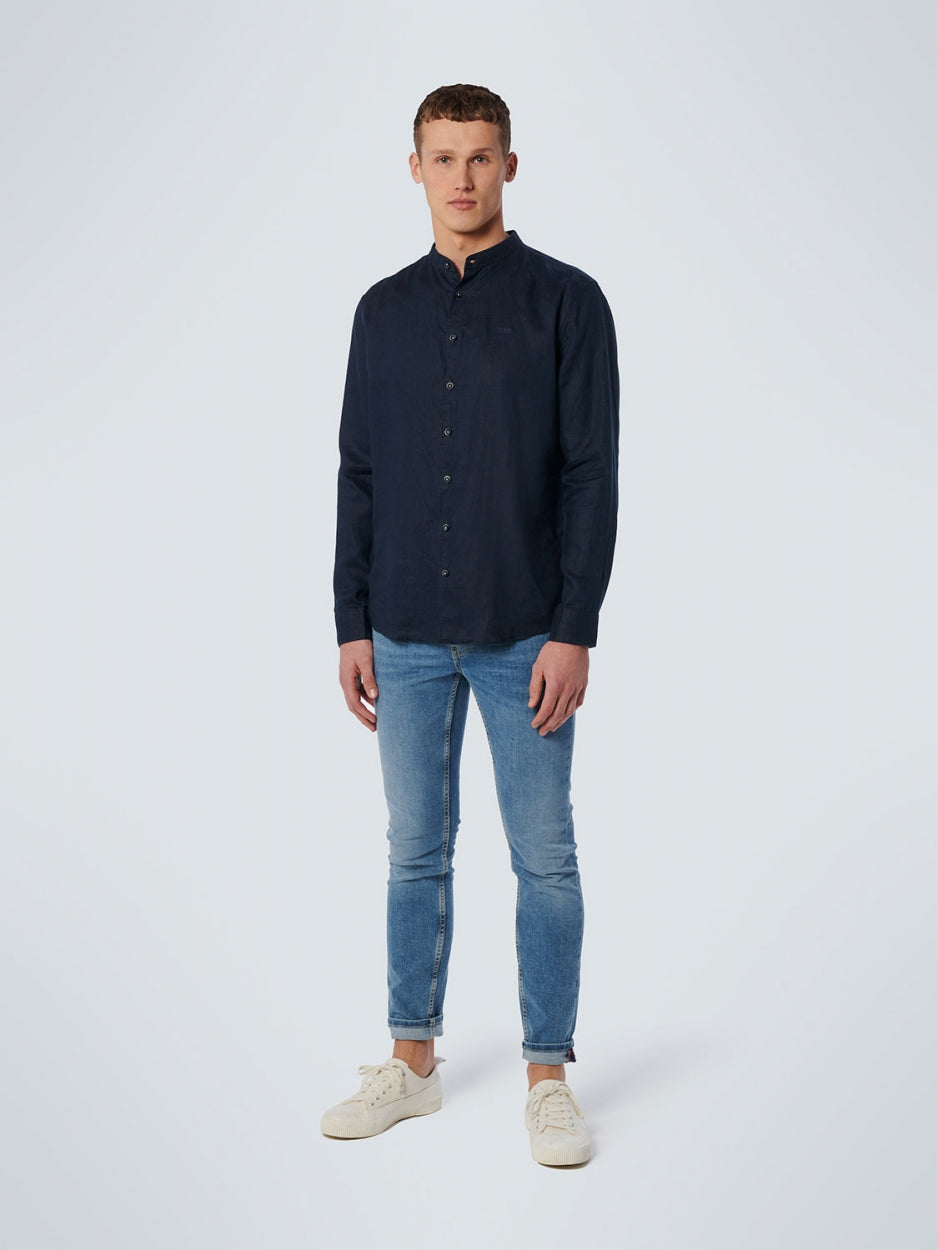 Shirt Granddad Linen Solid | Night