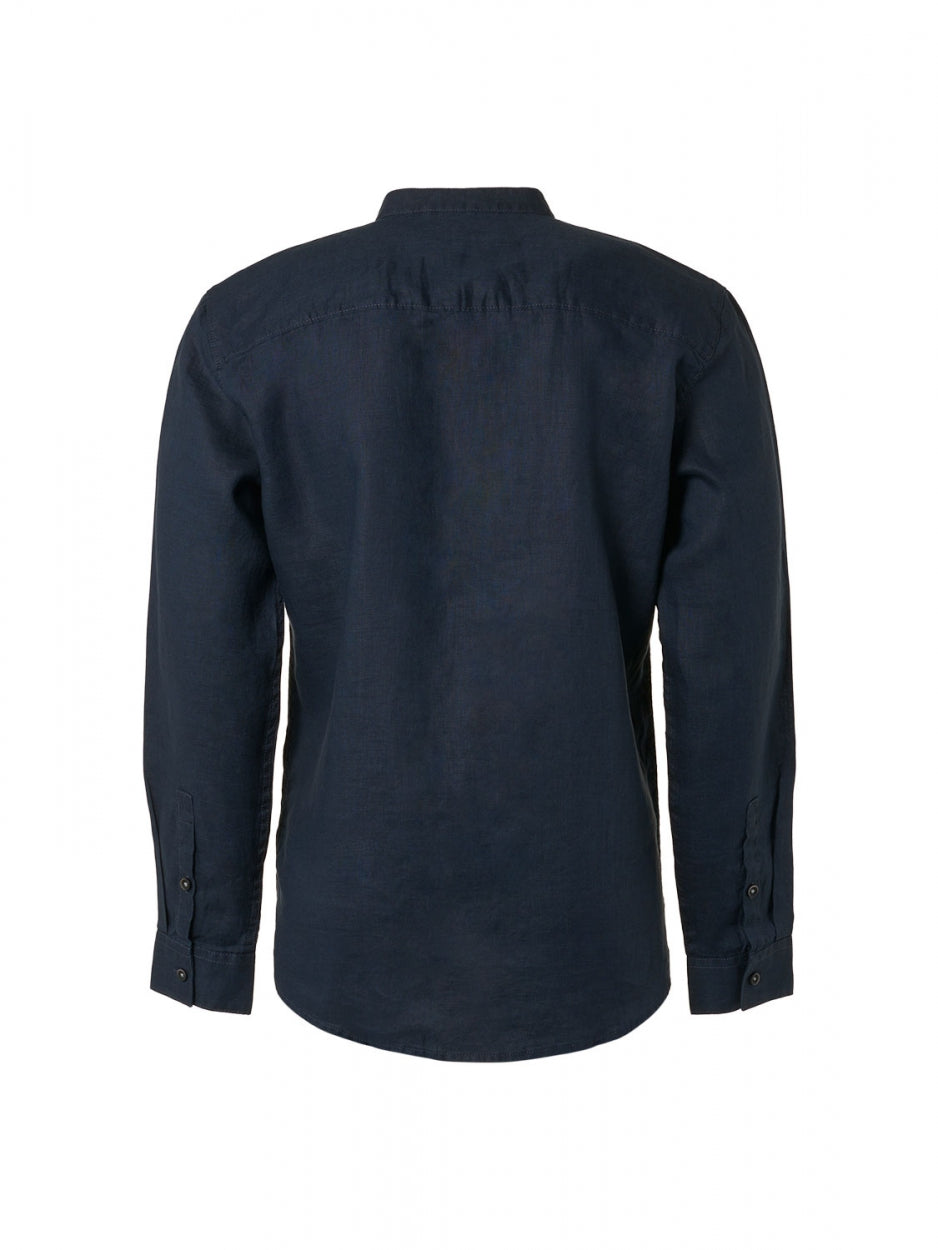 Shirt Granddad Linen Solid | Night
