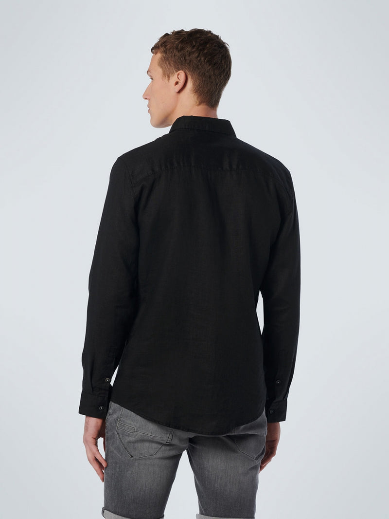 Shirt Linen Solid | Black