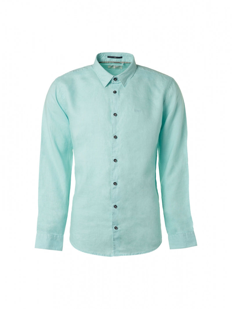 Shirt Linen Solid | Light Aqua