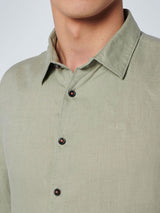 Shirt Linen Solid | Smoke Green