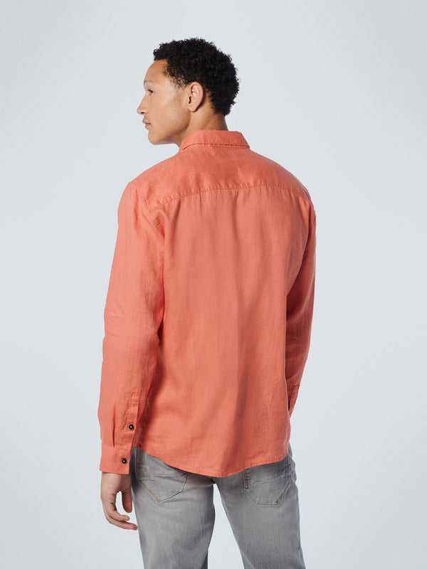 Shirt Linen Solid | Papaya