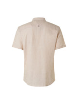Shirt Short Sleeve 2 Colour Melange With Linen | Sand