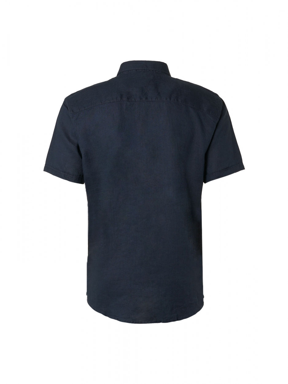 Shirt Short Sleeve Linen Solid | Night