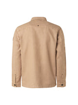 Overshirt Button Closure Garment Dyed With Linen | Sand