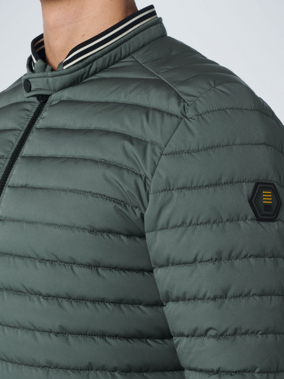 Jacket Short Fit Padded | Dark Seagreen