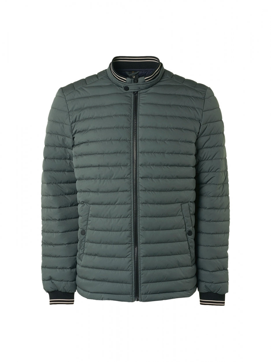 Jacket Short Fit Padded | Dark Seagreen
