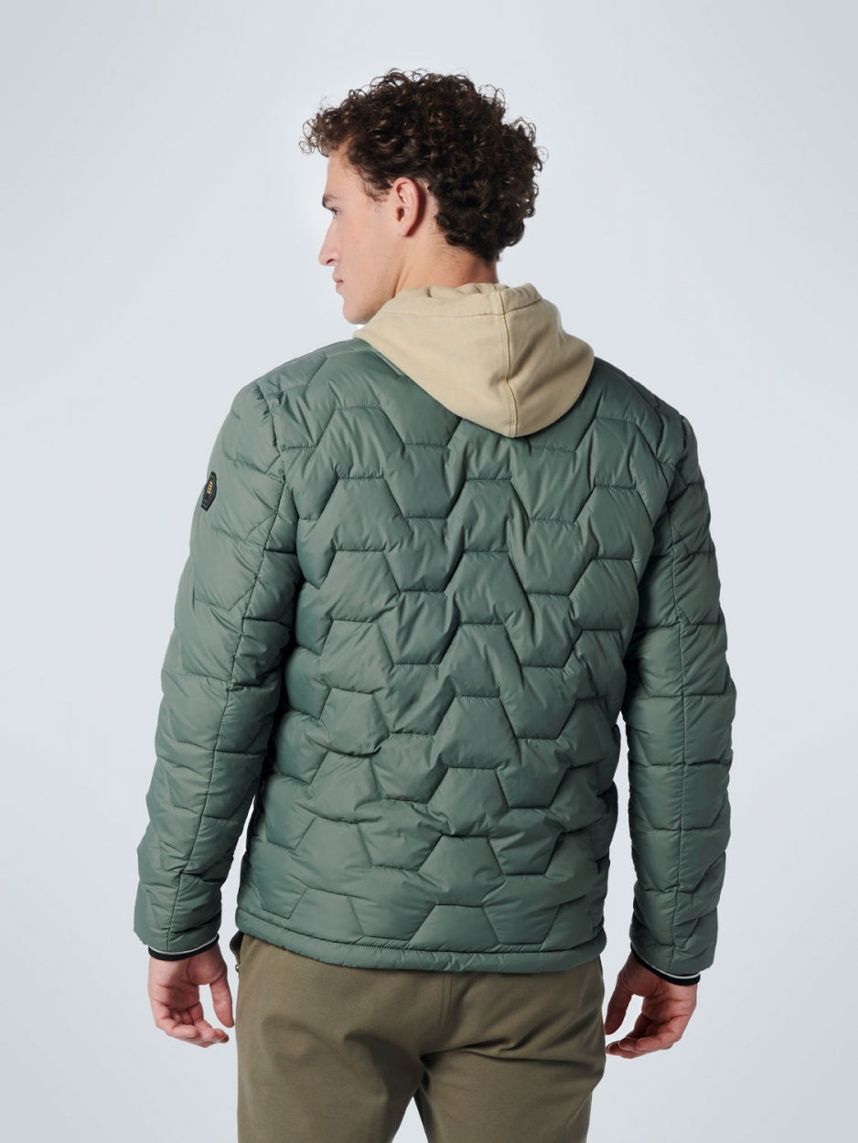 Jacket Short Fit Padded | Dark Seagreen