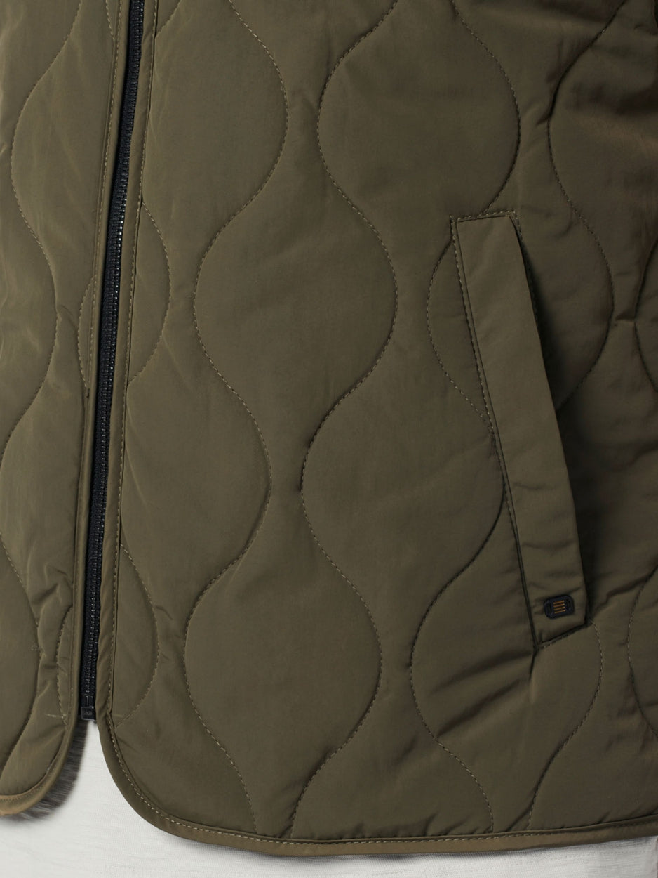 Gilet Padded Full Zipper | Army