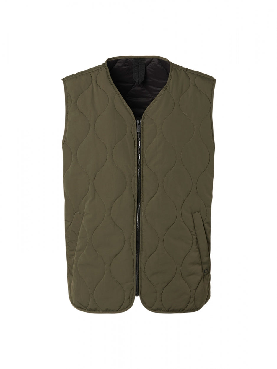 Gilet Padded Full Zipper | Army