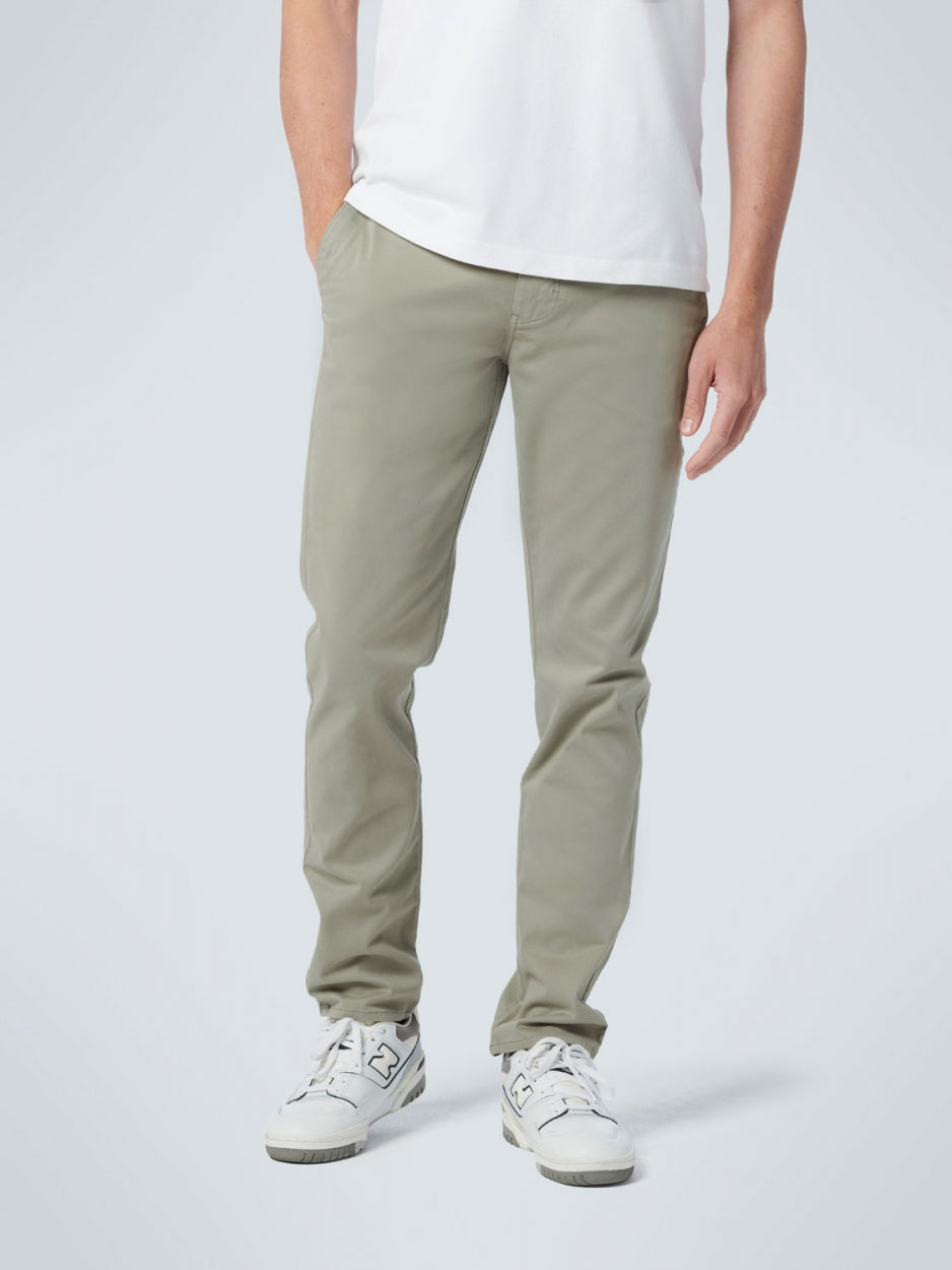 Pants Chino Garment Dyed Stretch | Smoke