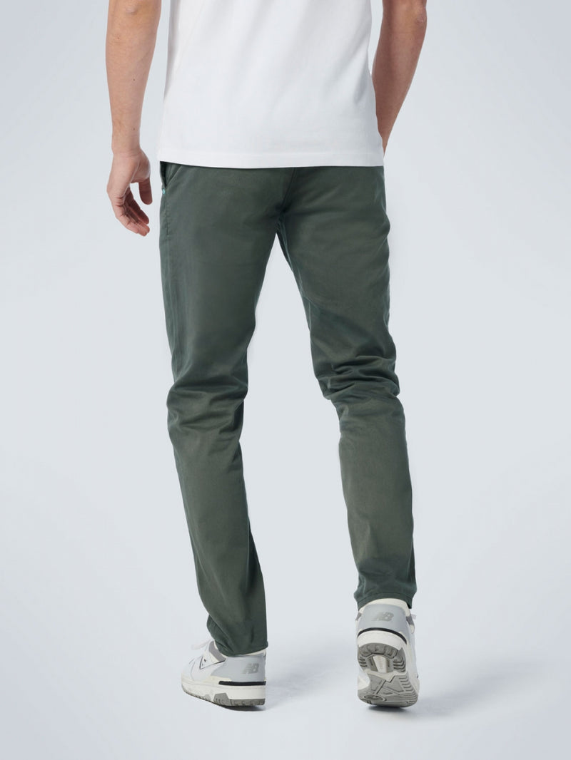 Pants Chino Garment Dyed Stretch | Dark Seagreen