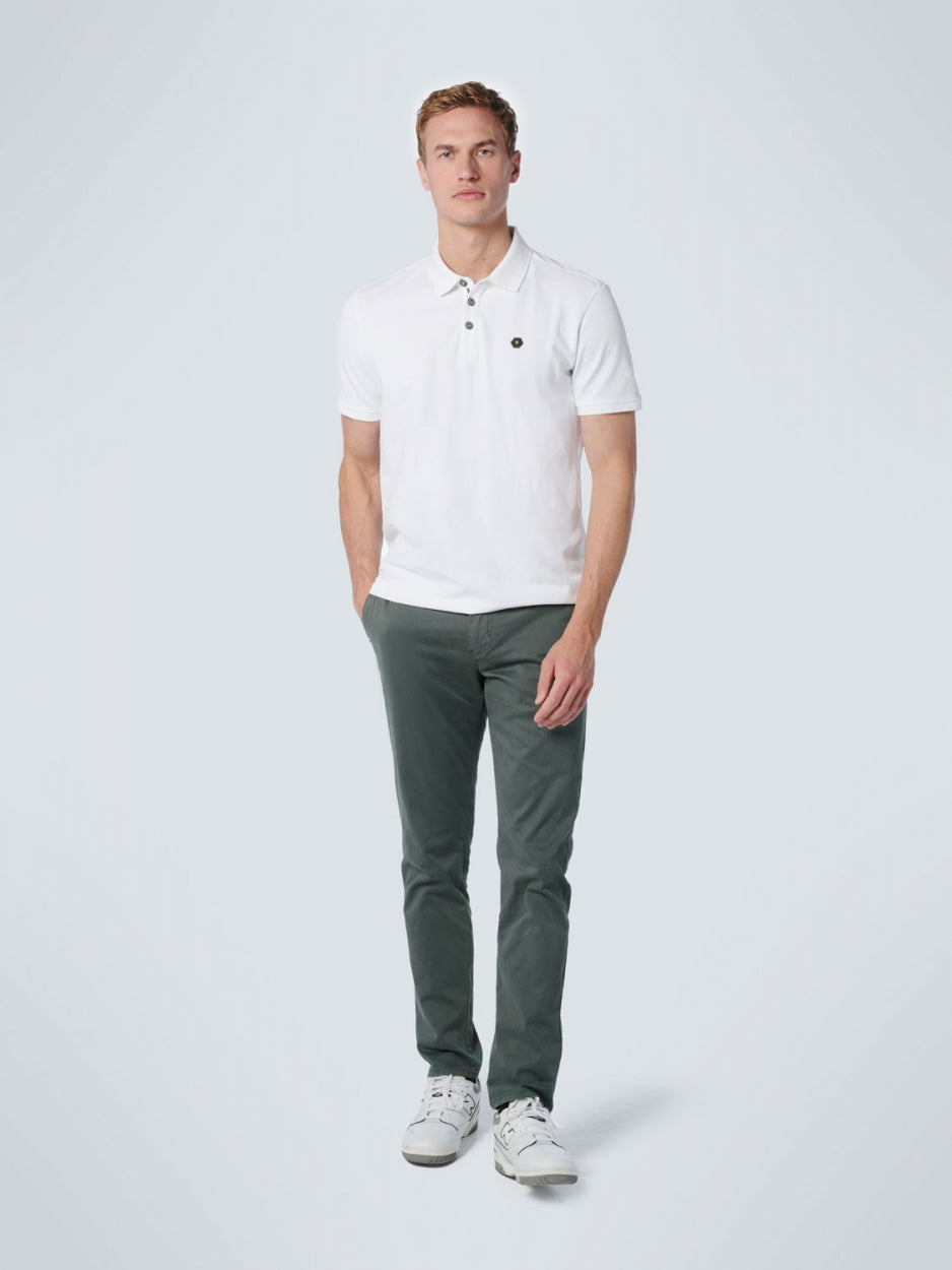 Pants Chino Garment Dyed Stretch | Dark Seagreen