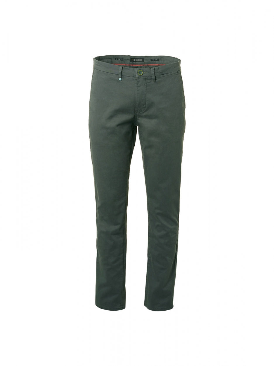 Pants Chino Garment Dyed Stretch | Dark Seagreen