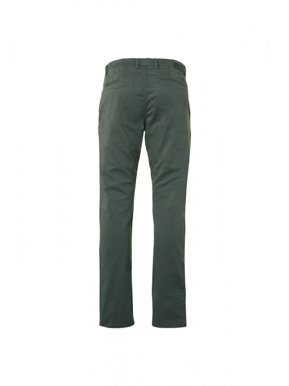 Pants Chino Garment Dyed Stretch | Dark Seagreen