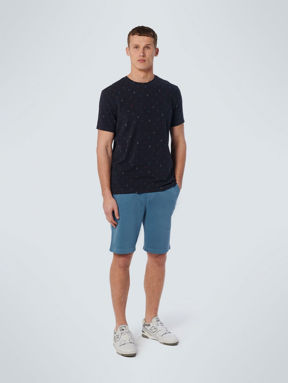 Short Sweat Garment Dyed | Blue