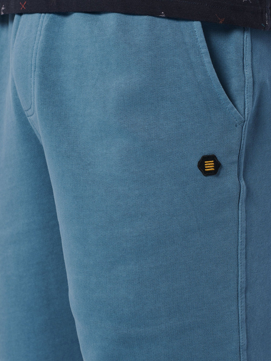 Short Sweat Garment Dyed | Blue