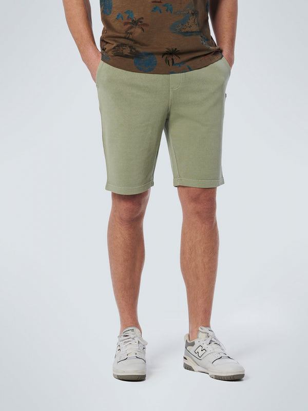 Short Sweat Garment Dyed | Smoke Green