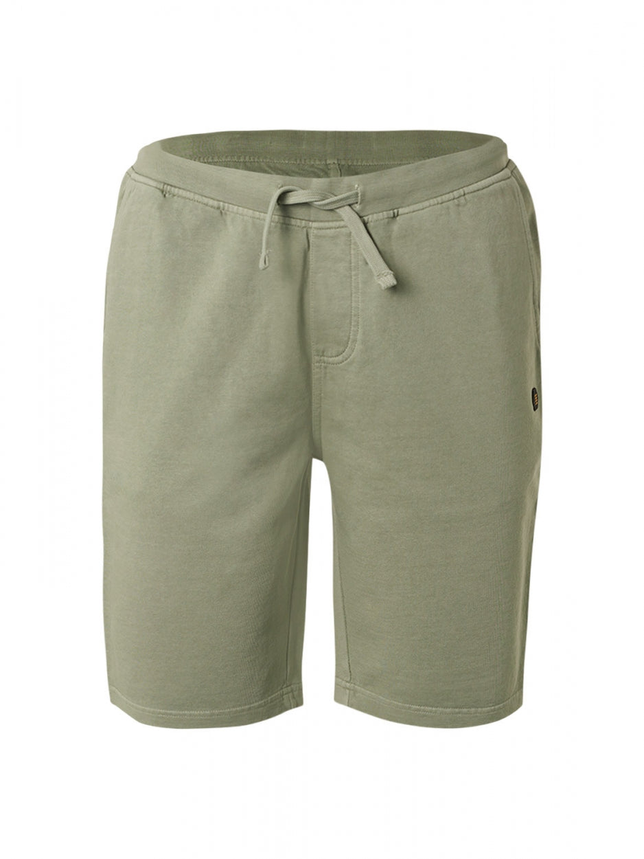 Short Sweat Garment Dyed | Smoke Green